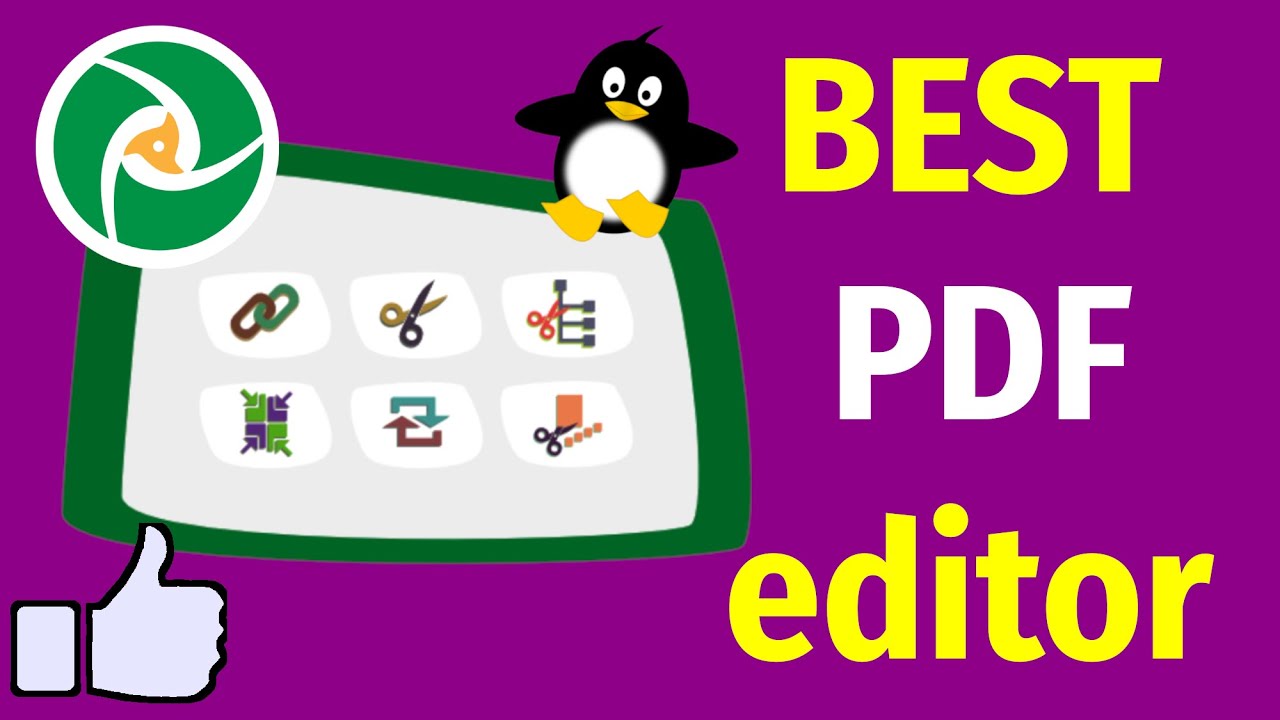 Best pdf editor linux